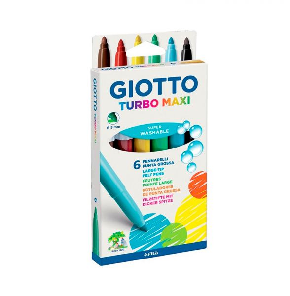 ROTULADORES GIOTTO TURBO MAXI 12 UNIDADES - Vistalegre