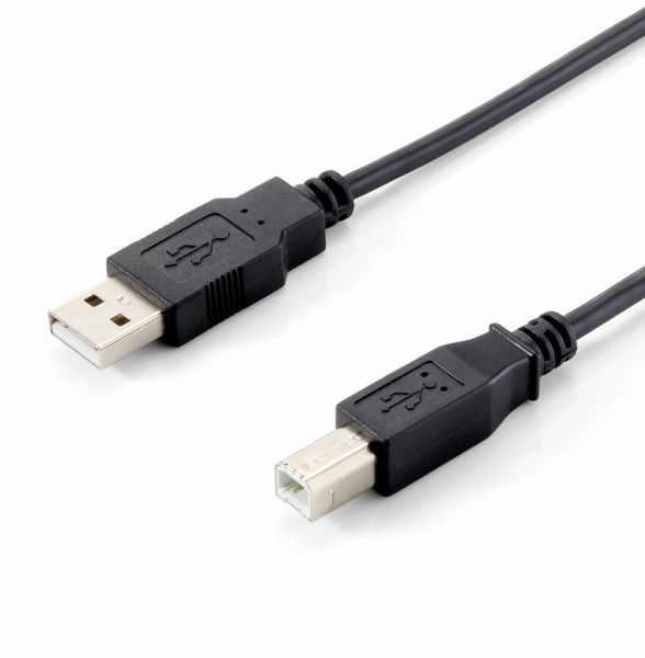Equip Cable USB 2.0 Tipo A a Micro USB Tipo B Macho/Macho 1.8m Negro
