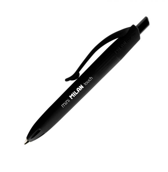Milan P1 Touch - Bolígrafo de punta redonda, caja de 25 unidades, color  negro