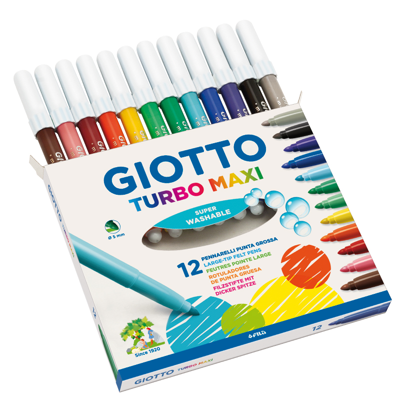 Ofiarea. Rotulador Giotto Turbo Maxi. Caja de 12 colores (649979)